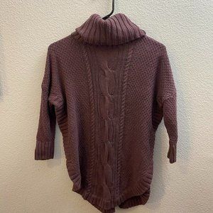 Express XS Mauve Purple Turtleneck Sweater